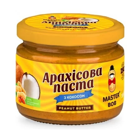 Арахісова паста з кокосом Master Bob, 300г