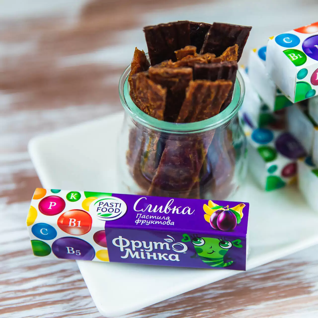 Детская фруктовая пастила Сливка Pasti Food, 25г купить в магазине Роса-Фуд по лучшей цене