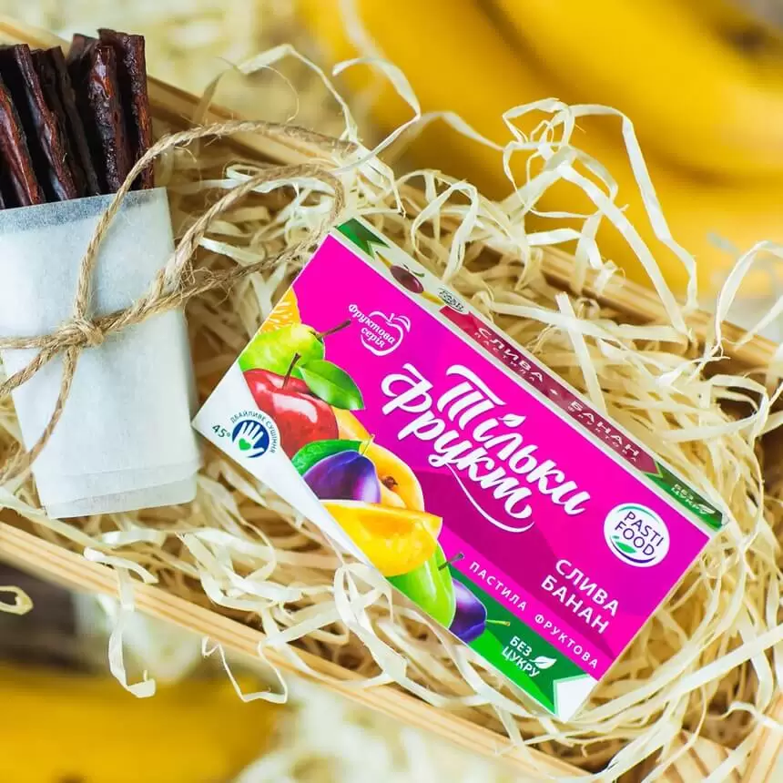 Пастила Слива и Банан Pasti Food, 50г купить в магазине Роса-Фуд по лучшей цене