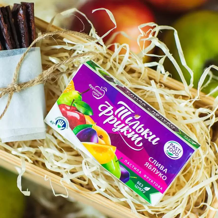 Пастила Слива Яблоко Pasti Food, 50г купить в магазине Роса-Фуд по лучшей цене