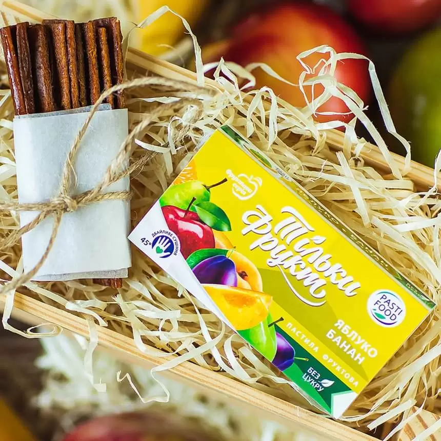 Пастила Яблоко и Банан Pasti Food, 50г купить в магазине Роса-Фуд по лучшей цене