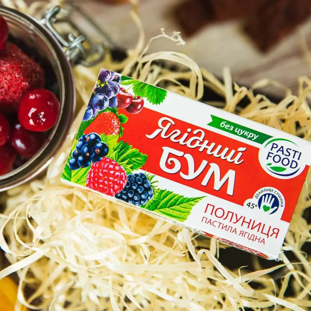 Пастила Яблоко Клубника Банан Pasti Food, 50г купить в магазине Роса-Фуд по лучшей цене