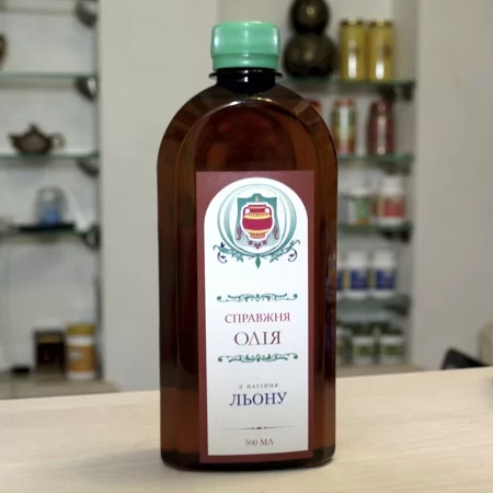 Масло из семян льна Справжня Олія 250 / 500 мл купить в магазине Роса-Фуд