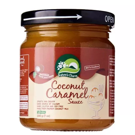 Соус кокосовый Карамельный Natures Charm 200г купить в магазине Роса-Фуд