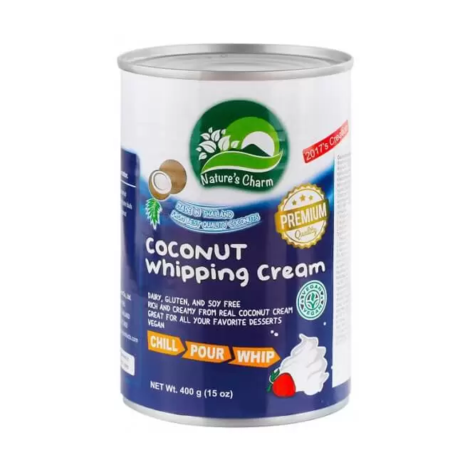 Сливки кокосовые для взбивания Natures Charm 400 мл купить в магазине Роса-Фуд