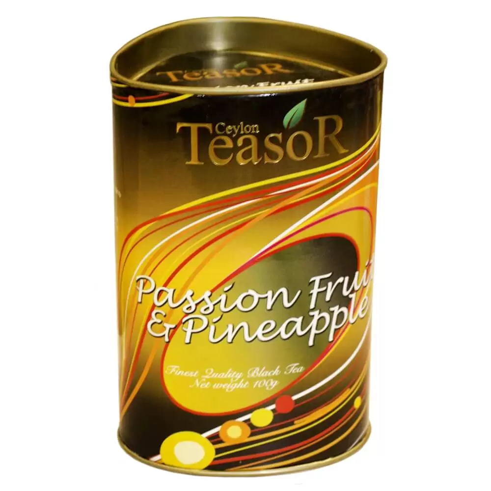 Чёрный чай Маракуйя и Ананас Passion fruit & Pineapple Teasor 100 грамм купить