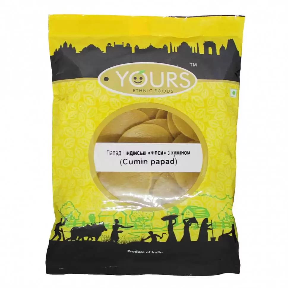 Кумин папад Cumin Papad Yours 100 грамм