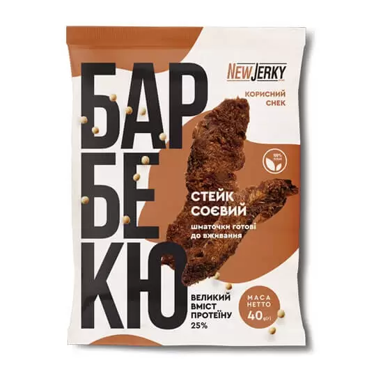 Соевые стейки со вкусом барбекю Newjerky