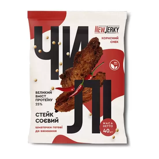 Соевые стейки со вкусом Чили Newjerky